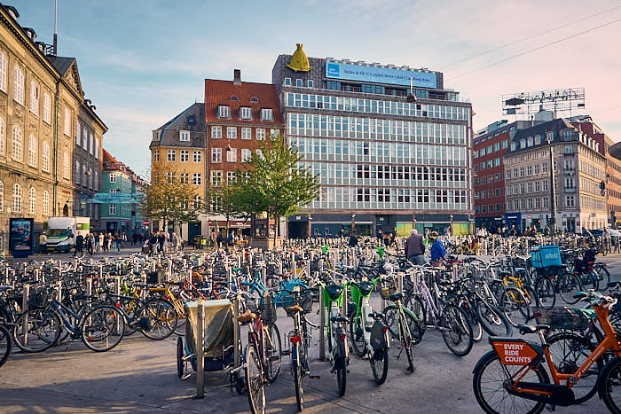 Fahrräder Nørreport Kopenhagen