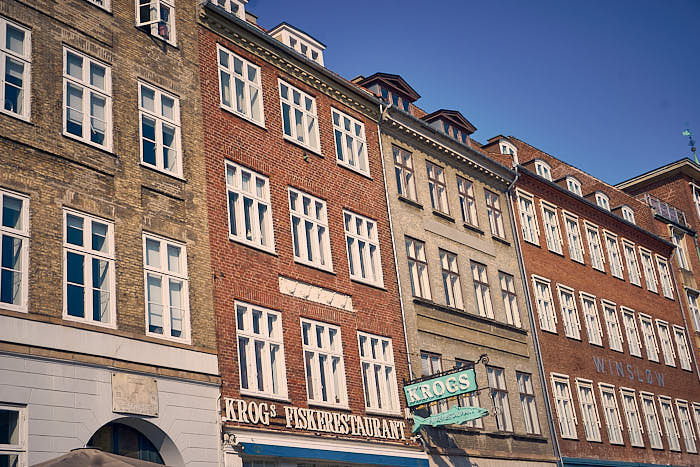 Häuserfassaden am Gammel Strand