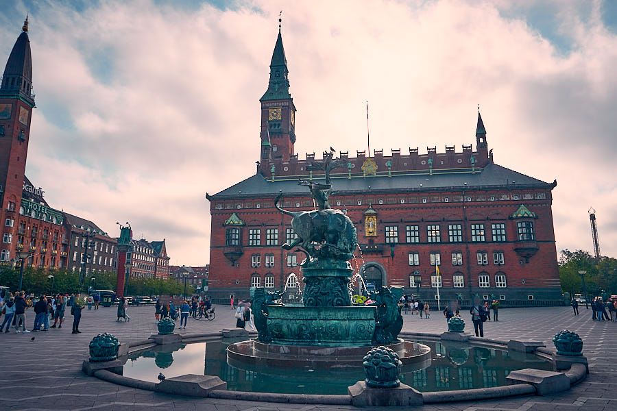 Kopenhagen Rathausplatz Rådhuspladsen