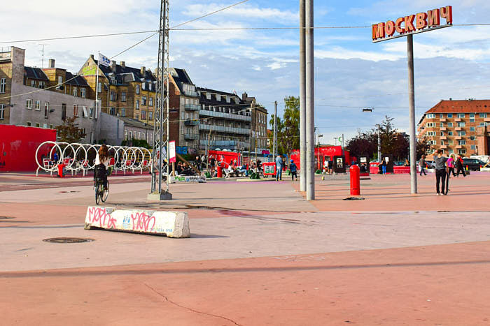 Roter Platz Superkilen Kopenhagen