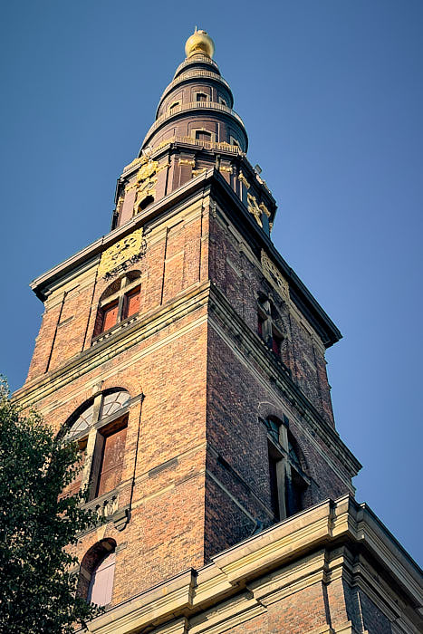 Kirchturm der Vor Frelsers Kirke Kopenhagen